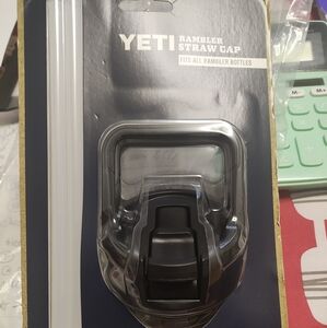 YETI Black Rambler Straw Cap